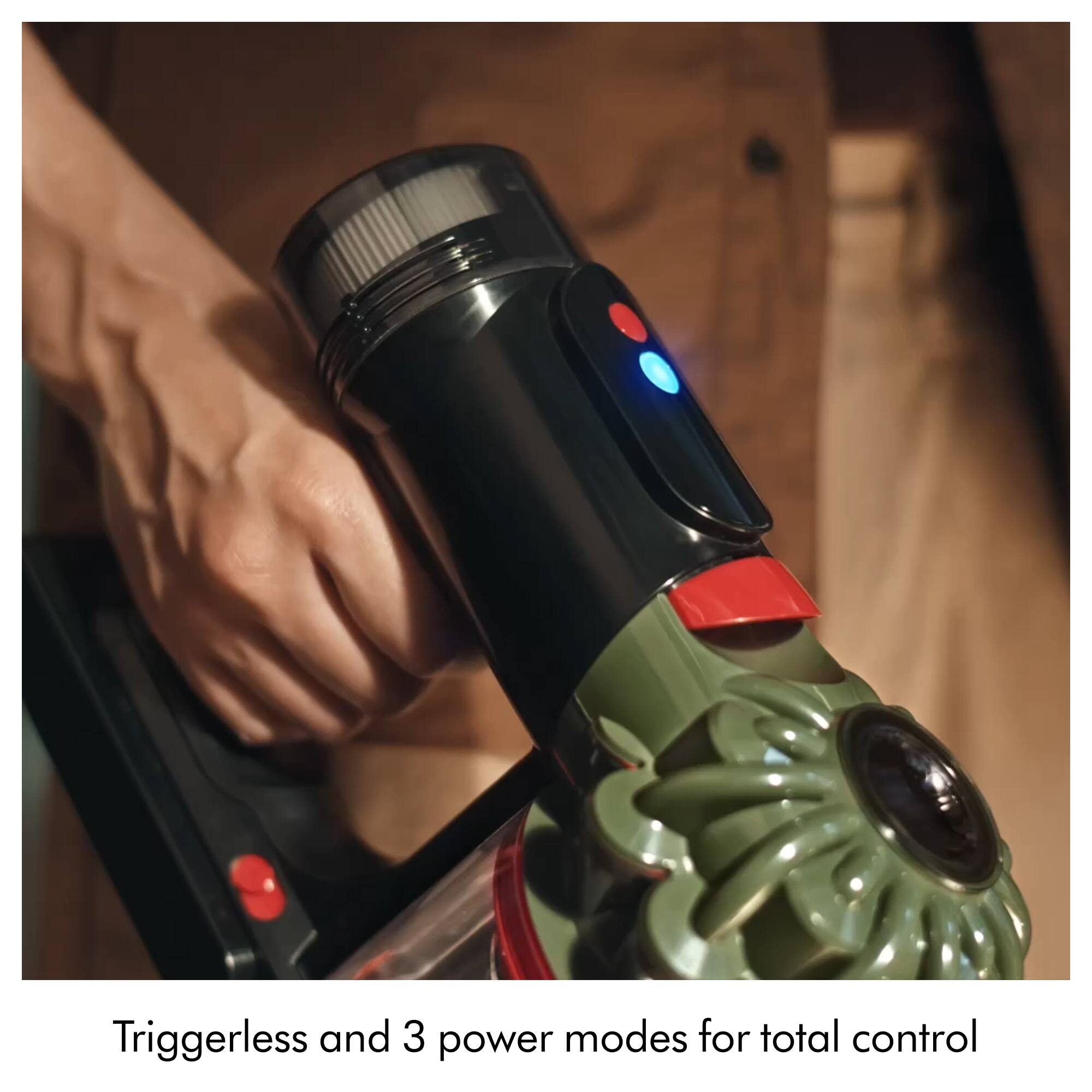Triggerless and 3 power modes for total control