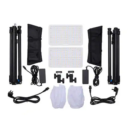 Front. Amaran - Amaran Pano 60c White 60W Output RGBWW Full Color Panel 2 Light Kit.