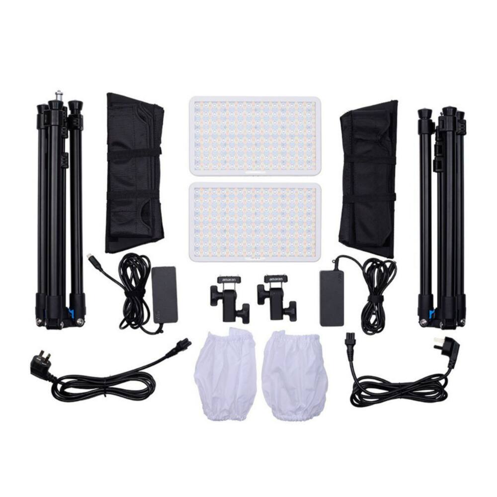 Front. Amaran - Amaran Pano 60c White 60W Output RGBWW Full Color Panel 2 Light Kit.