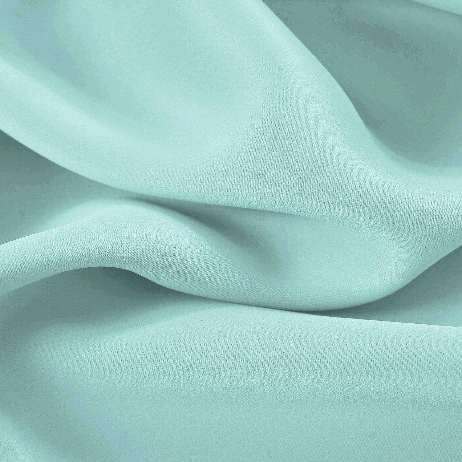 Alt View 1. RT Designers Collection - RT Designers Collection 100% Polyester 250 GSM Riley 100% Blackout Grommet Panel 54" x 84" Blue - Blue.