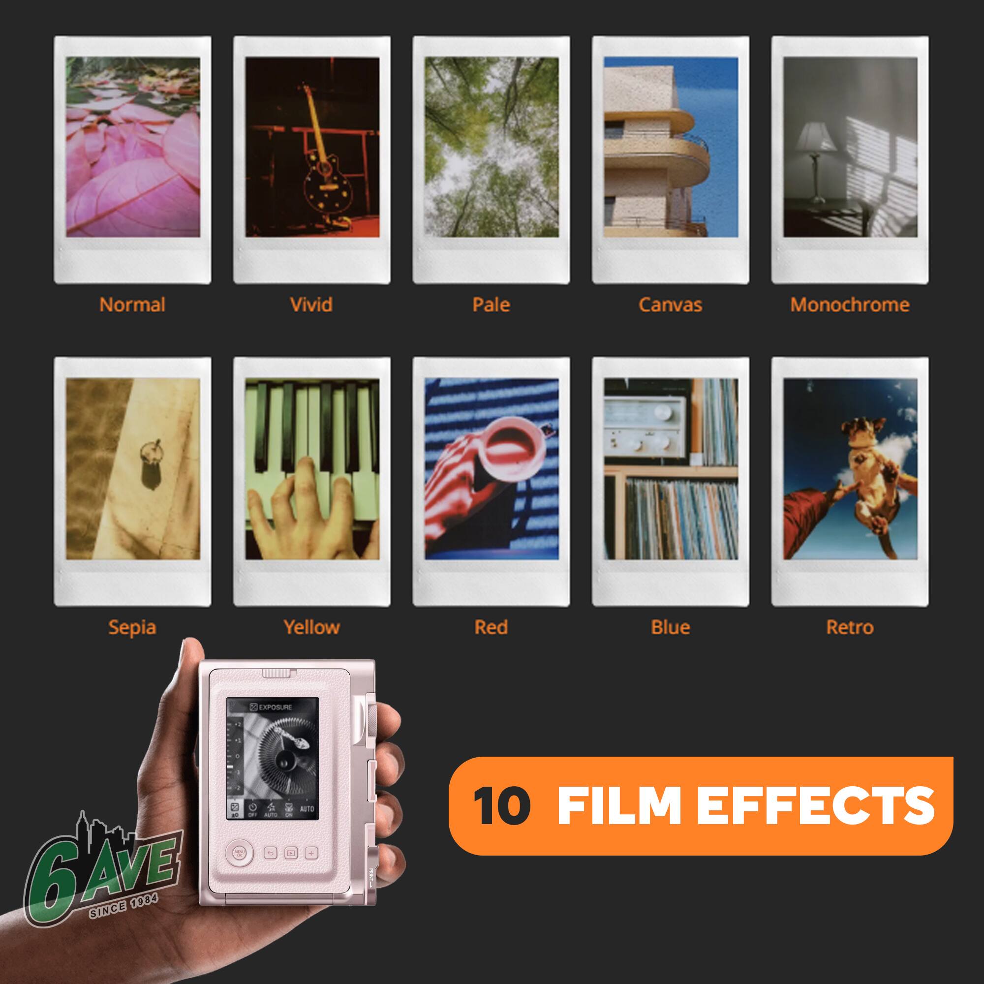 Normal Vivid Pale Canvas Monochrome Sepia Yellow Red Blue Retro - TPOS 2 1 6AVE SINCE 1080 + - . . a - 10 FILM EFFECTS