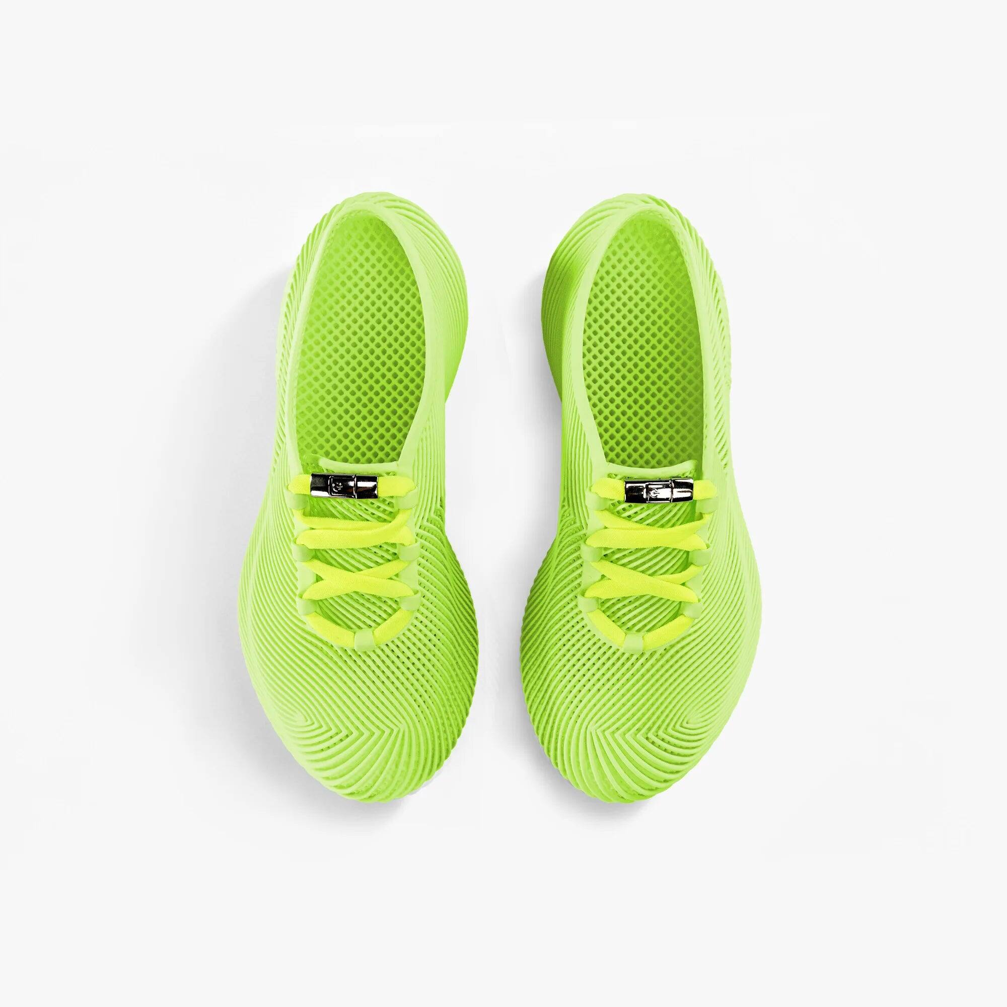 Alt View 1. Nexbie - Aeroraise 3D Printed Sneakers - Green.