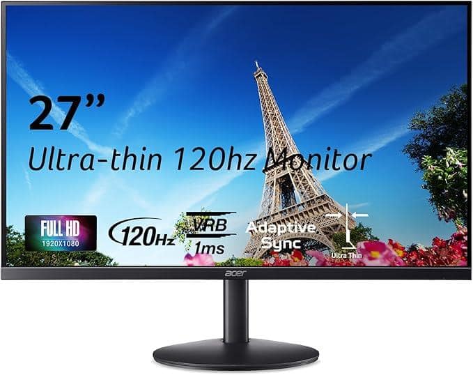 Acer - Refurbished Excellent - SB3 27" IPS Monitor 1920x1080 75Hz SB273G0bmiprx