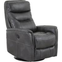 Starlight Canyon Home - Flint Recliner Nursery Glider – Boucle Chair with Power Lift Feature - Dark Gray