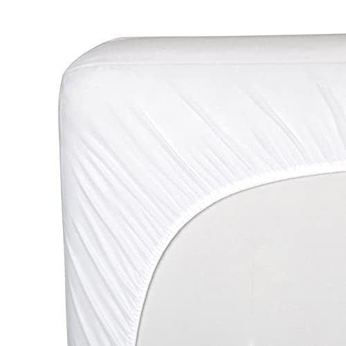 Left. Comfort Essence - Allergy Protect Mattress Protector Pad Fitted Bed Cover Protective Sheet For Bedding Waterproof Machine - Crib.