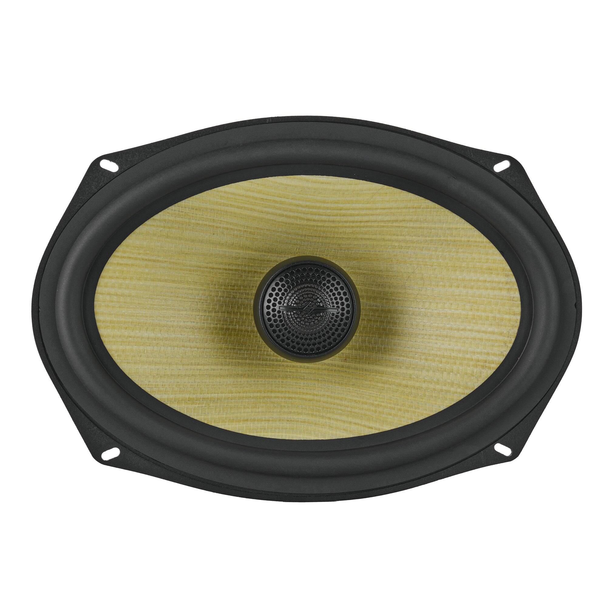 Alt View 2. DS18 Audio - DXQ 6x9" 2-way Coaxial Speaker with Built-in Driver (Pair), 150W RMS 4-Ohm.