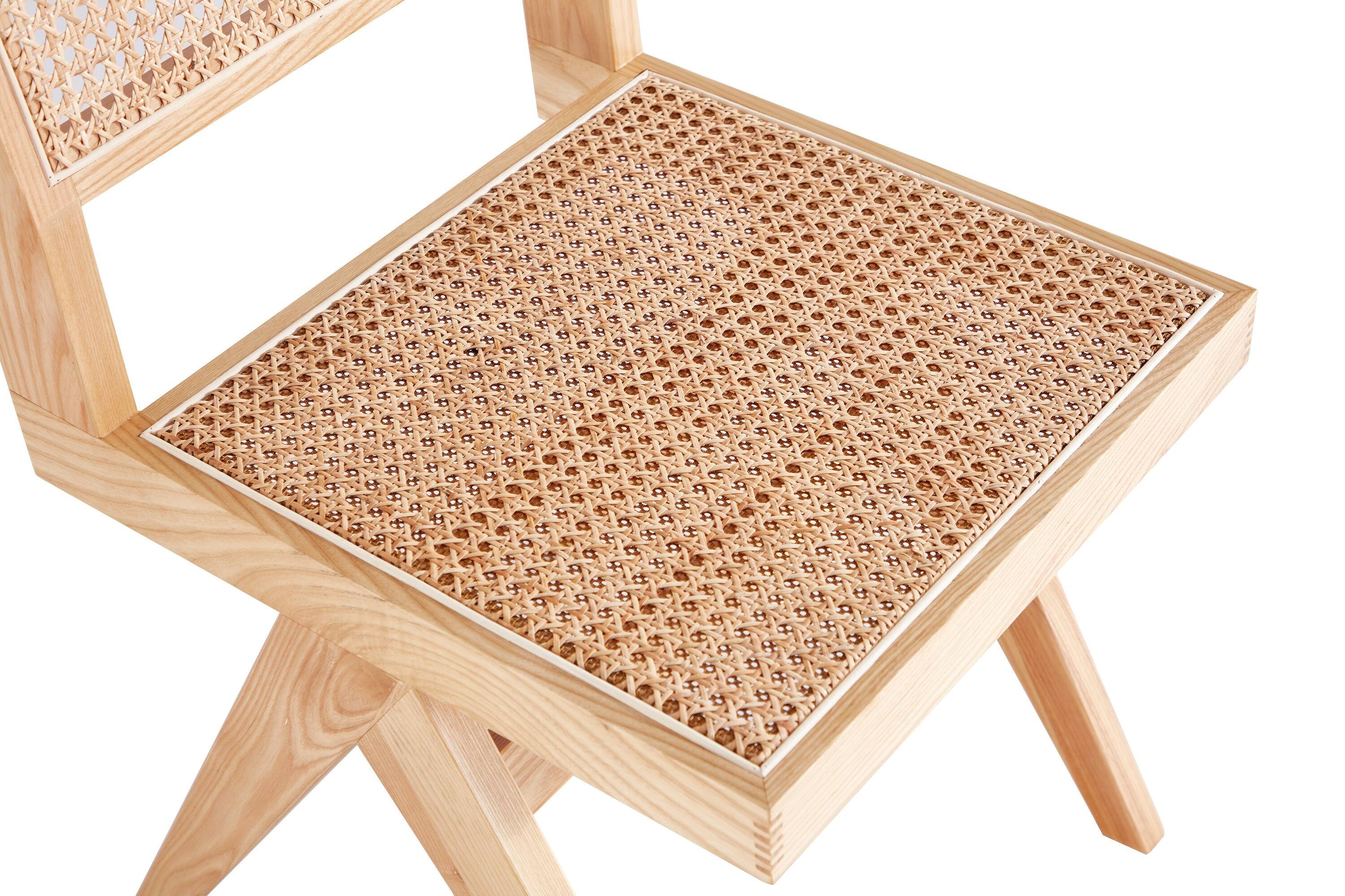 Alt View 4. Manhattan Comfort - Hamlet Industry Chic Wood Dining Chair - Set of 2 - Natural.