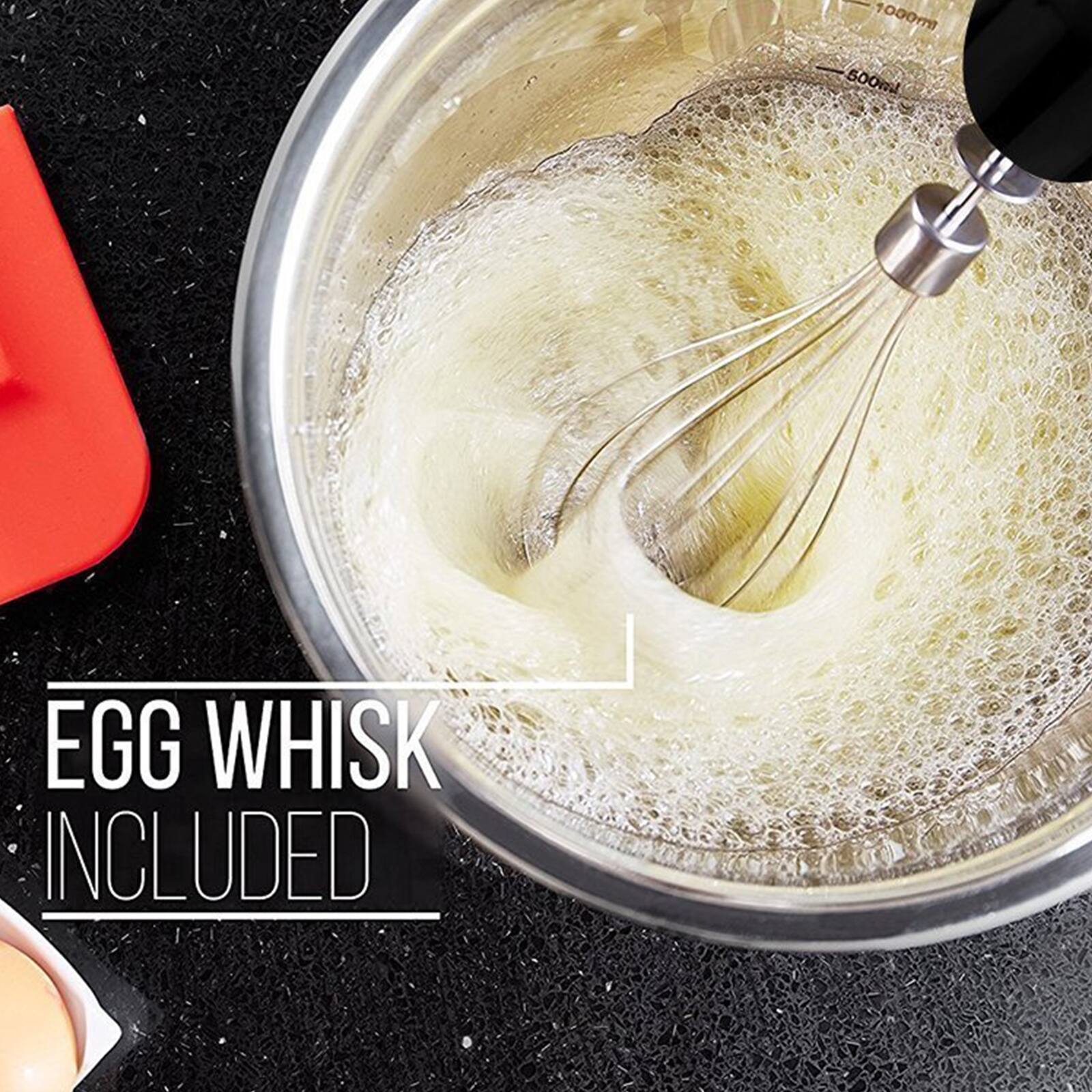 1000ml 500ml EGG WHISK INCLUDED