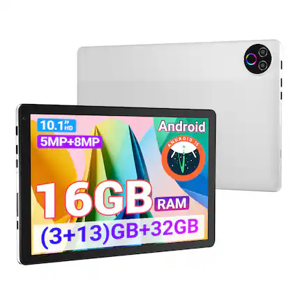 10.1" HD 5MP+8MP Android 15 16GB RAM (3+13)GB+32GB