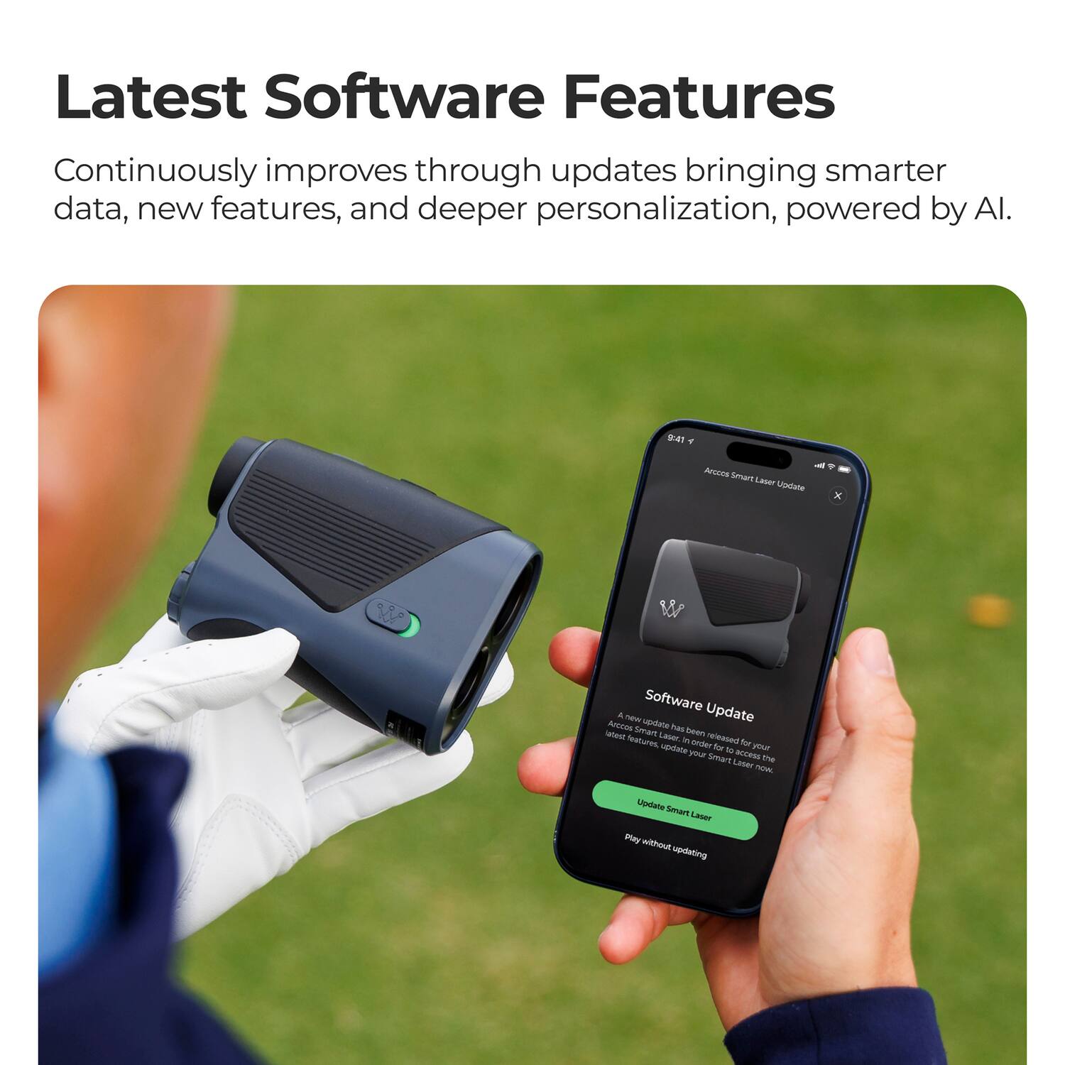 Latest Software Features

Continuously improves through updates bringing smarter data, new features, and deeper personalization, powered by AI.

Software Update

A new update has been released for your Accos Smart Laser. In order to access the latest features, update your Smart Laser now.

Update Smart Laser

Play without updating