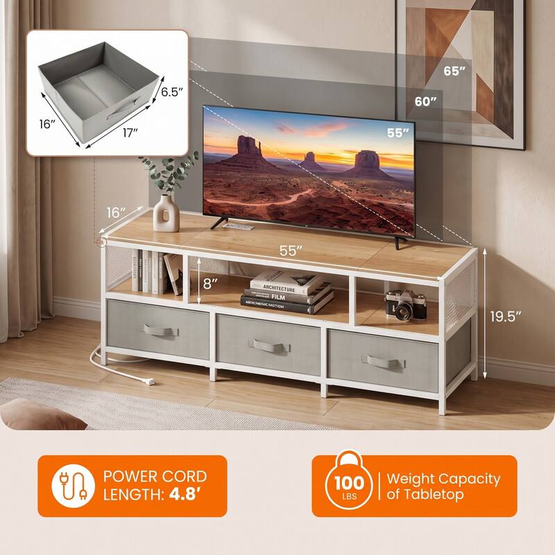 65"  
6.5"  
60"  
16"  
17"  
55"  
16"  
55"  
8"  
19.5"  

ARCHITECTURE FILM  

POWER CORD LENGTH: 4.8'  

100 LBS Weight Capacity of Tabletop