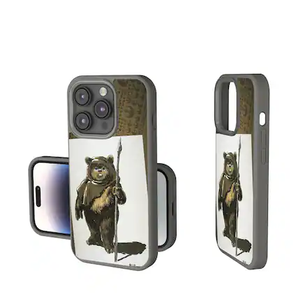 Front. Keyscaper - Star Wars: Return of the Jedi Portrait Soft Touch Phone Case - Apple iPhone 15 - Ewok.