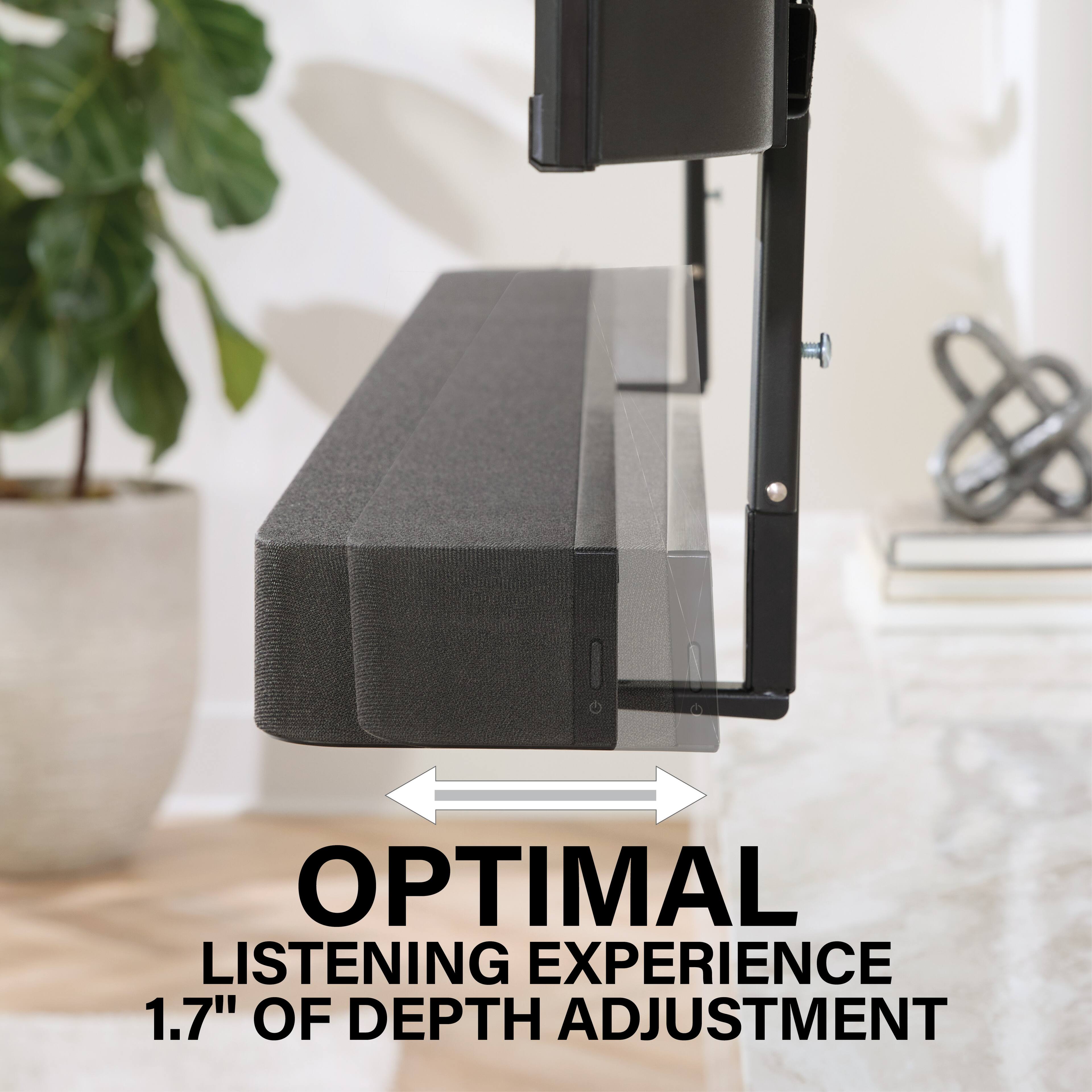 OPTIMAL LISTENING EXPERIENCE  
1.7" OF DEPTH ADJUSTMENT