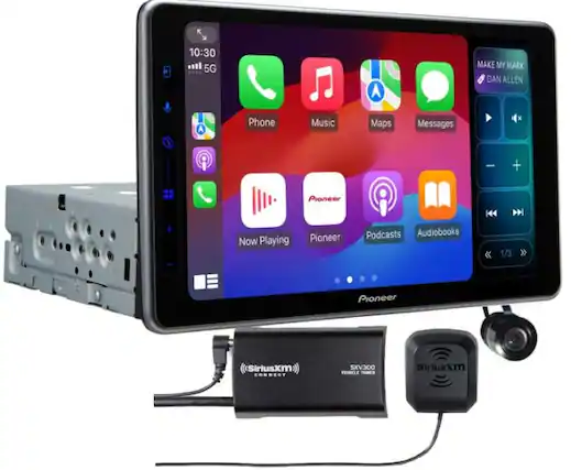 10:30 5G
Phone Music Maps Messages
Now Playing Pioneer Podcasts Audiobooks
MAKE MY MARK DAN ALLEN
Pioneer SiriusXM CONNECT SXV300
Pioneer SiriusXM