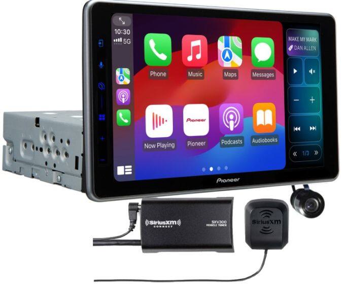 10:30 5G

Phone Music Maps Messages

Now Playing Pioneer Podcasts Audiobooks

MAKE MY MARK DAN ALLEN

Pioneer SiriusXM CONNECT SXV300

Pioneer SiriusXM