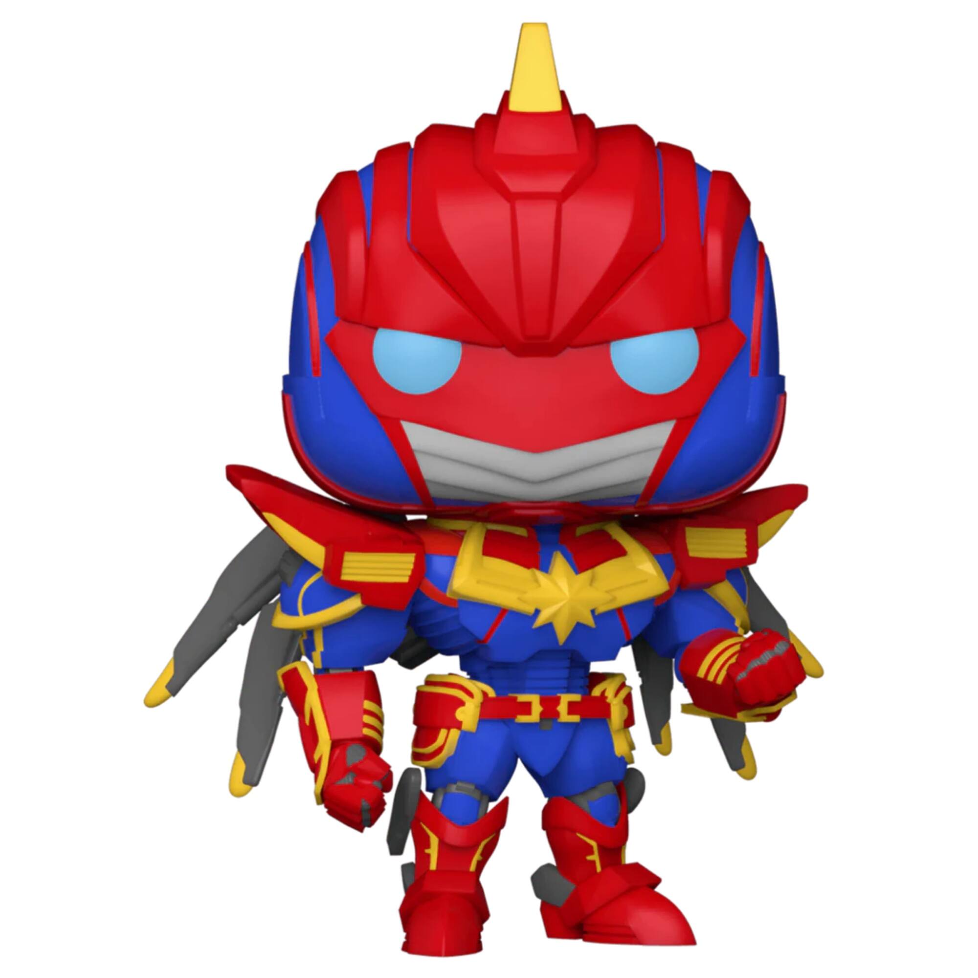 Alt View 2. Funko - Marvel Funko POP Vinyl Figure | Mech Strike Captain Marvel - Red.