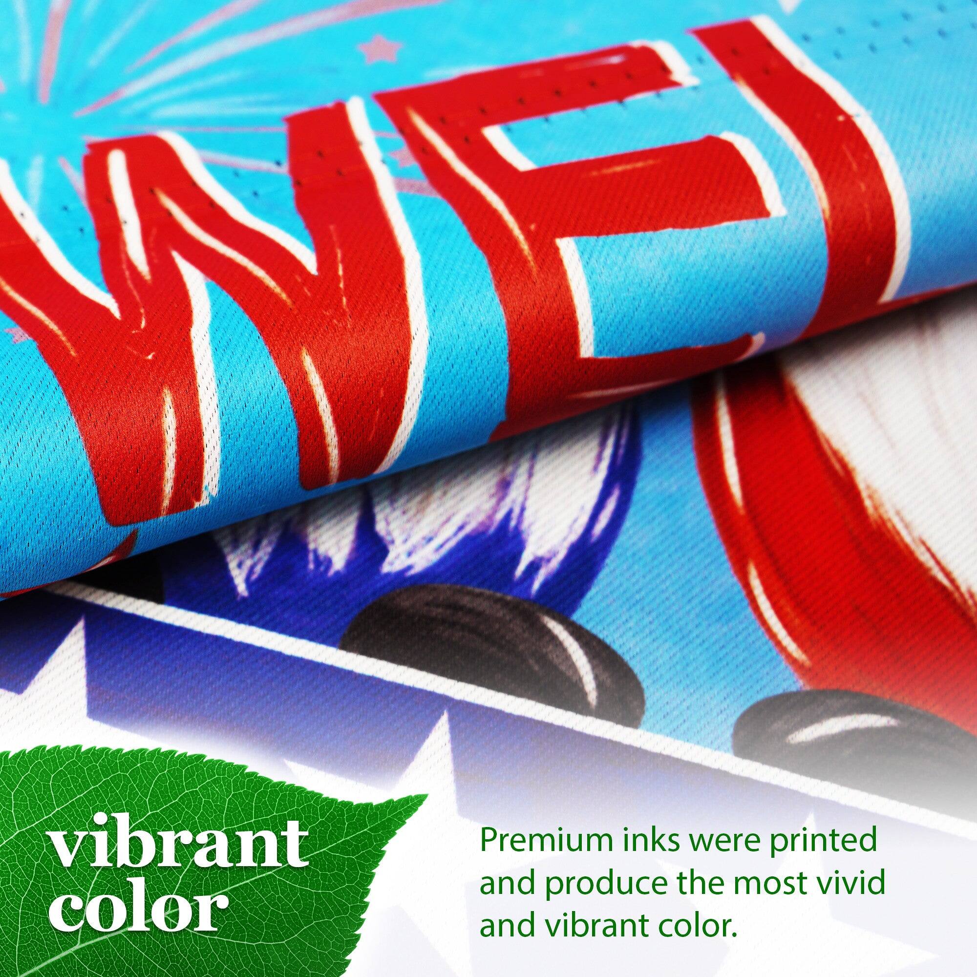 Premium inks were printed and produce the most vivid and vibrant color.