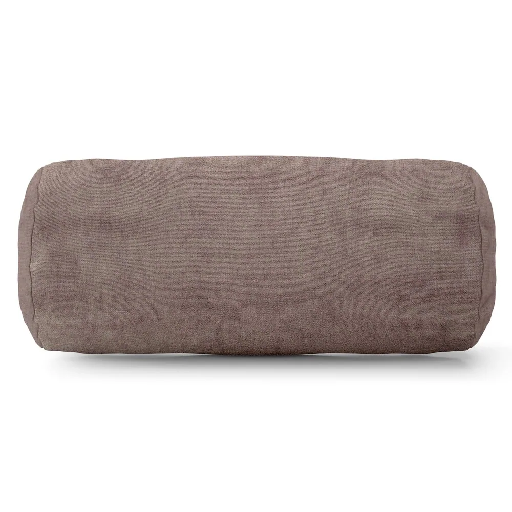 Front. Majestic Home - Bolster Pillow Villa Pearl - White.