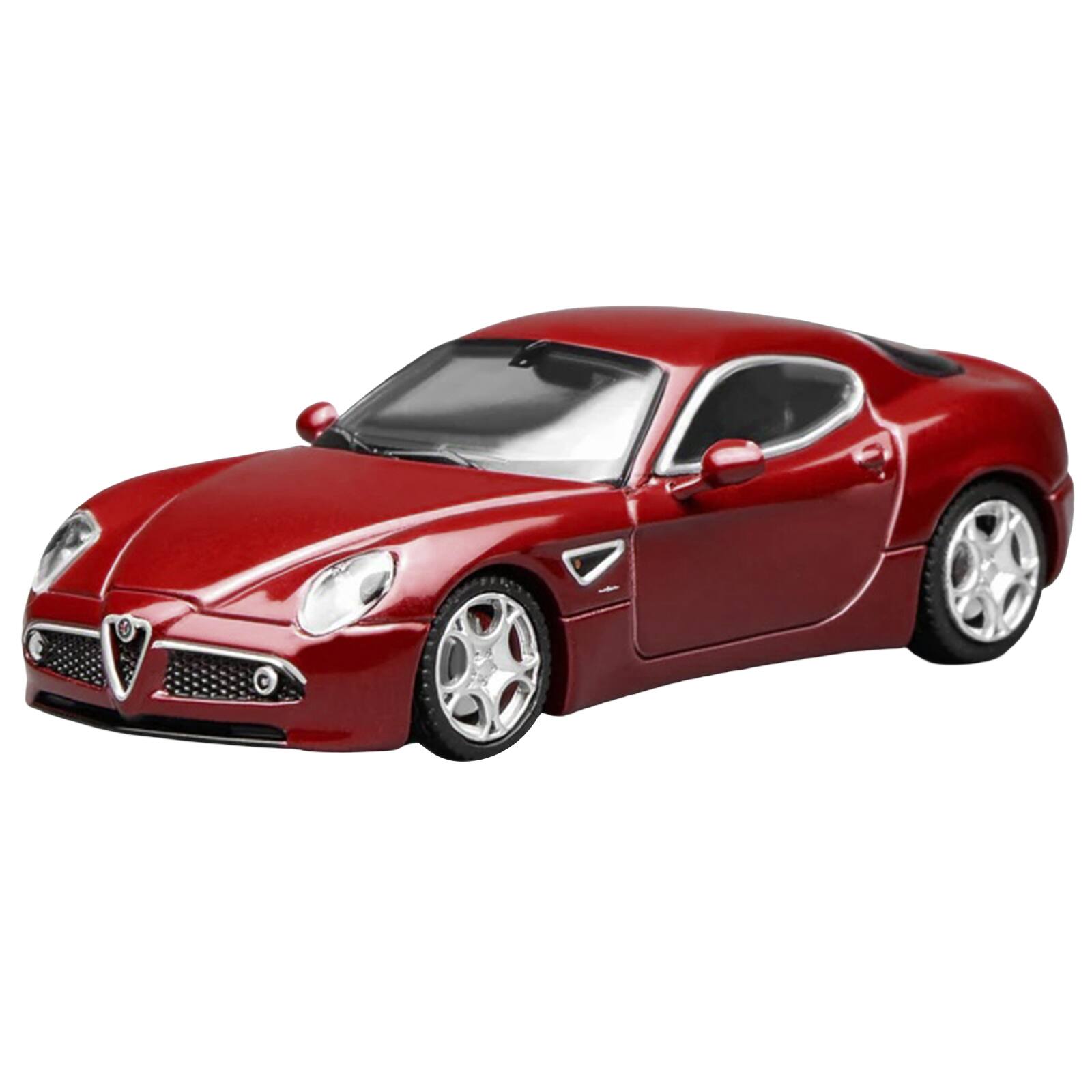 Alt View 3. MotorHelix - 2008 Alfa Romeo 8C Competizione Competition Red Metallic 1/64 Diecast Model Car by MotorHelix.