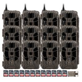 Stealth Cam - (Twelve) DECEPTOR MAX 40MP Trail Camera with 32GB Memory Cards and Card Reader