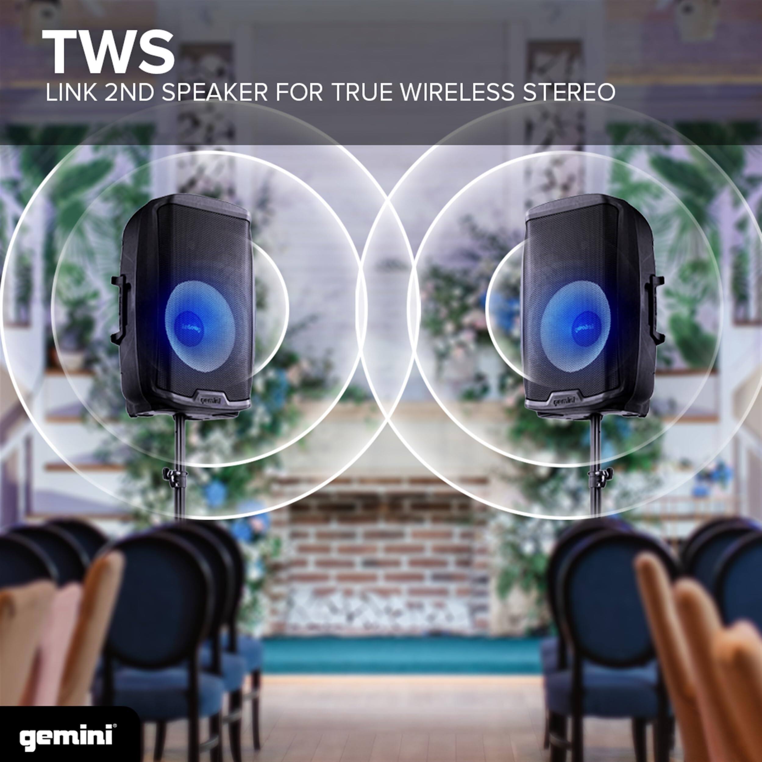 TWS  
LINK 2ND SPEAKER FOR TRUE WIRELESS STEREO  

gemini