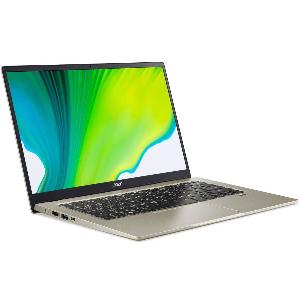 Angle. Acer - Swift 1 - 14" Laptop Pentium Silver N6000 1.1GHz 4GB RAM 128GB eMMC Windows 11 Home S | SF114-34-P8JE | NX.A74AA.002 - Silver.