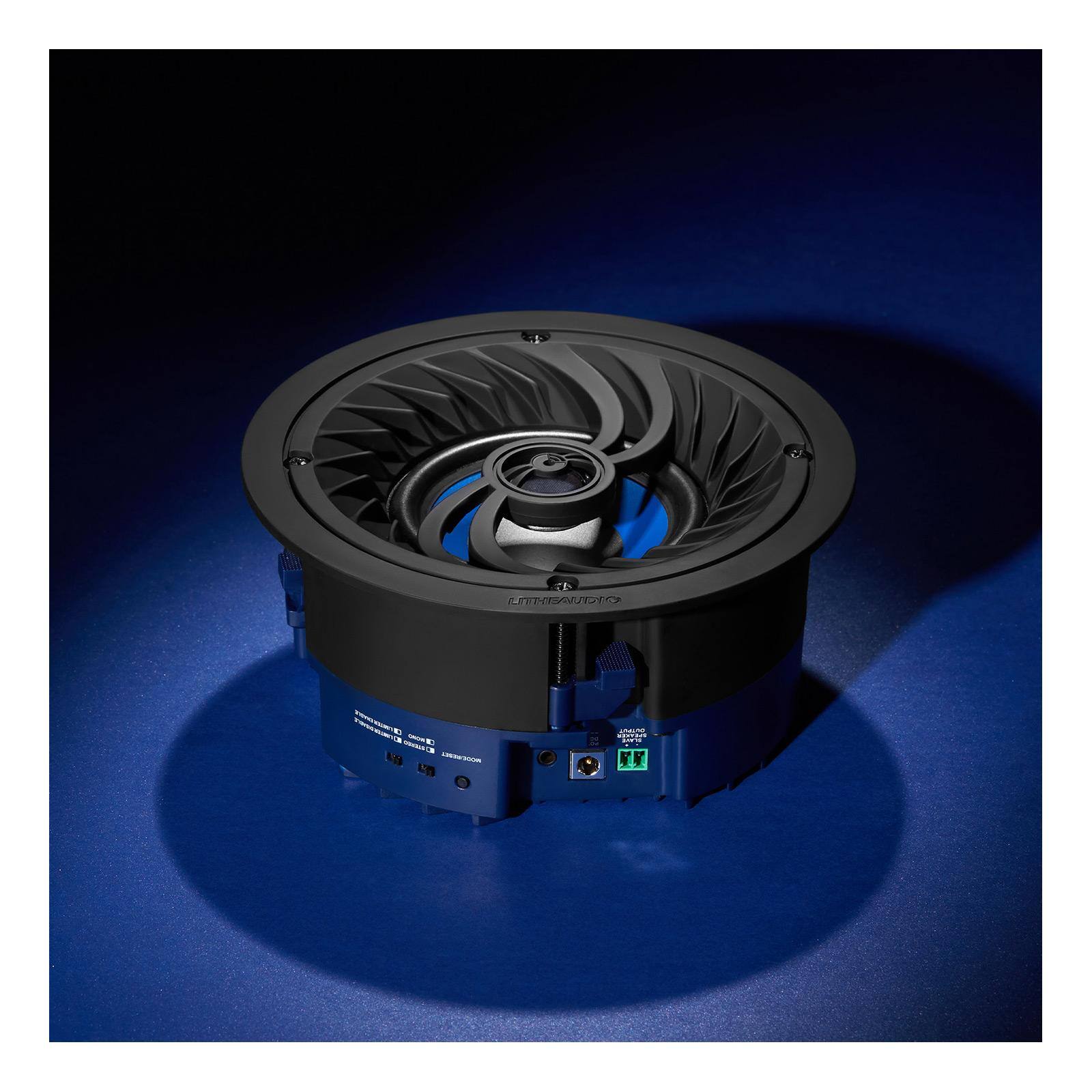 Left. Lithe Audio - 4 In. BT Ceiling Speaker (Pair) - Black.