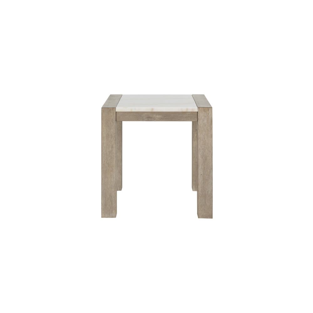 Global Furniture USA - Contemporary End Table, Natural,White - Brown