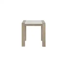 Global Furniture USA - Contemporary End Table, Natural,White - Brown