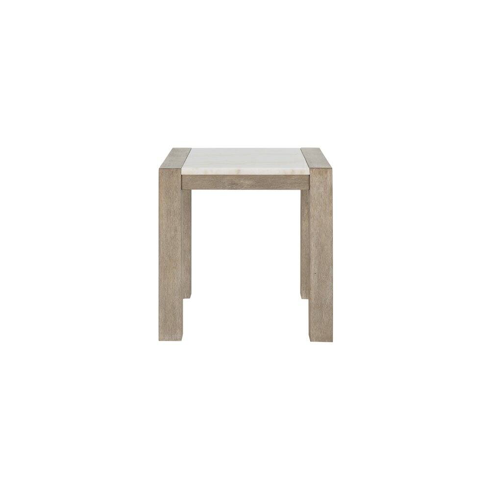 Front. Global Furniture USA - Contemporary End Table, Natural,White - Brown.