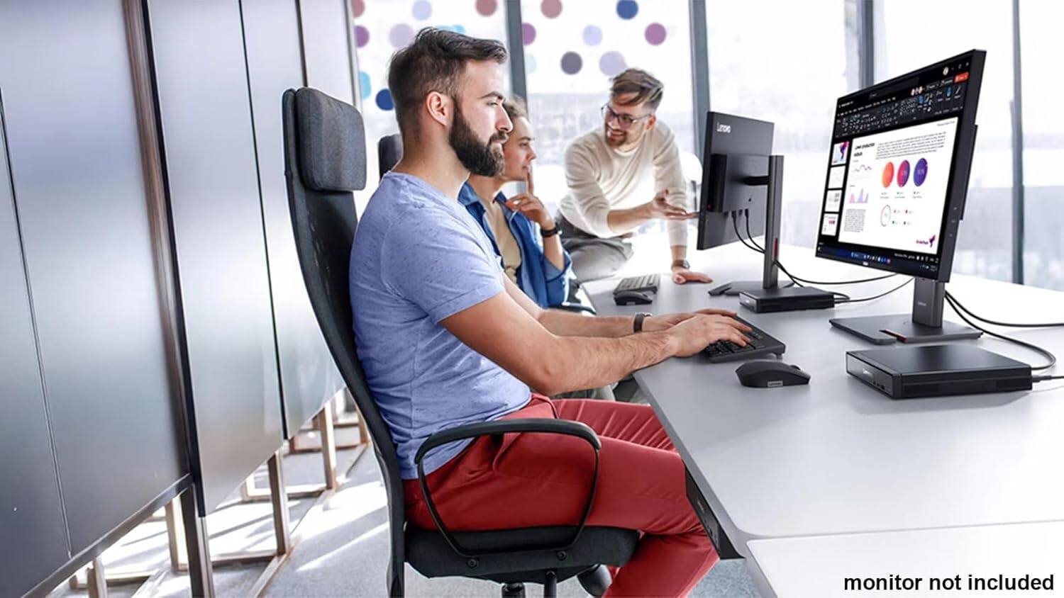 Monitor not included