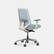 Left. Branch Furniture - Branch Ergonomic Chair – Adjustable Office Chair for All-Day Comfort with Lumbar Support and Recycled Mesh Back - Light Blue.