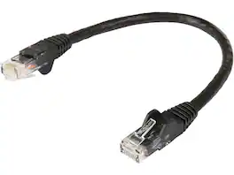 StarTech.com - StarTech N6PATCH6INBK Cat6 Patch Cable 6in Black Snagless RJ45