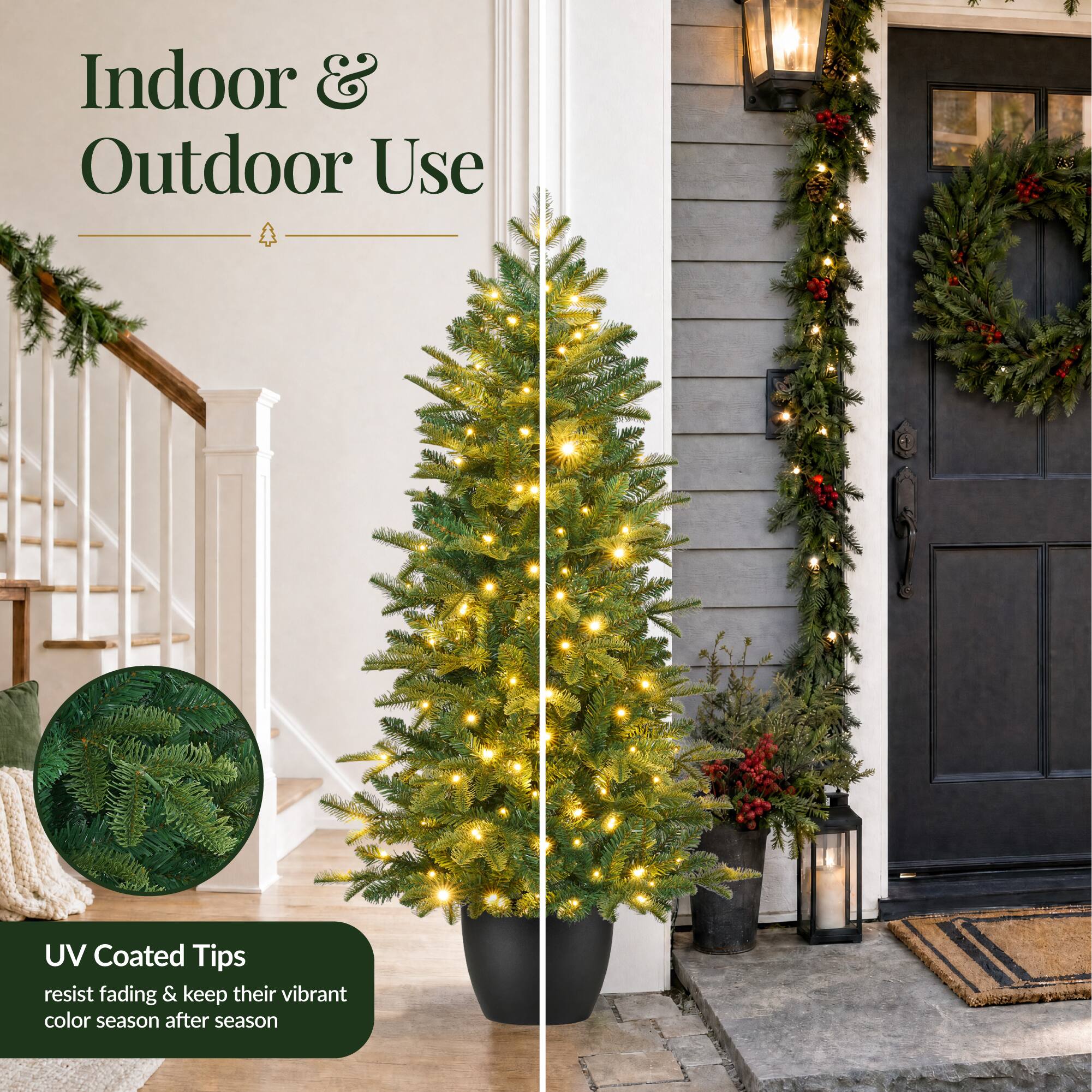 Indoor & Outdoor Use

UV Coated Tips resist fading & keep their vibrant color season after season