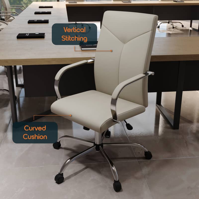 LeisureMod Sonora Office Chair - Thumbnail 4