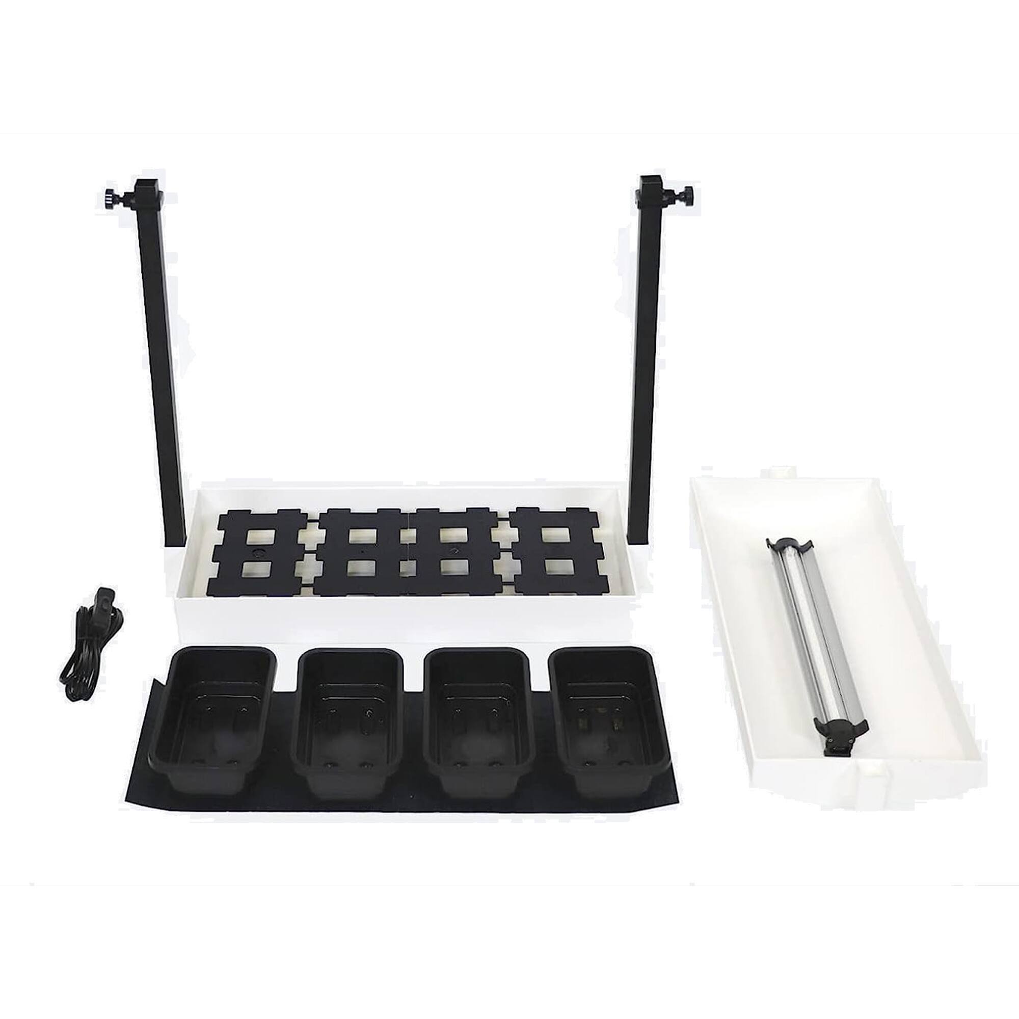 Front. SunBlaster - SunBlaster SL1600199 T5HO Micro T5 Grow Light Garden for Seed Starting, White - White.