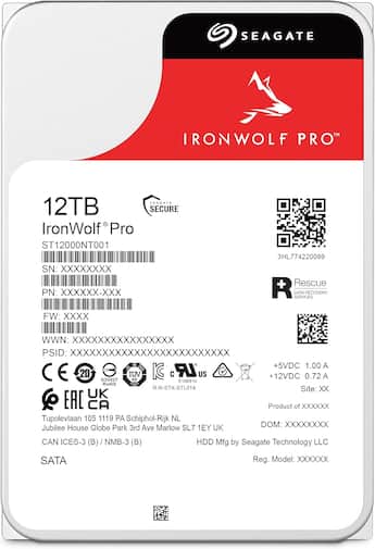 Seagate IronWolf Pro ST12000NT001 12TB 7200 RPM 256MB Cache SATA Seagate IronWolf Pro ST12000NT001 12TB 7200 RPM 256MB Cache SATA