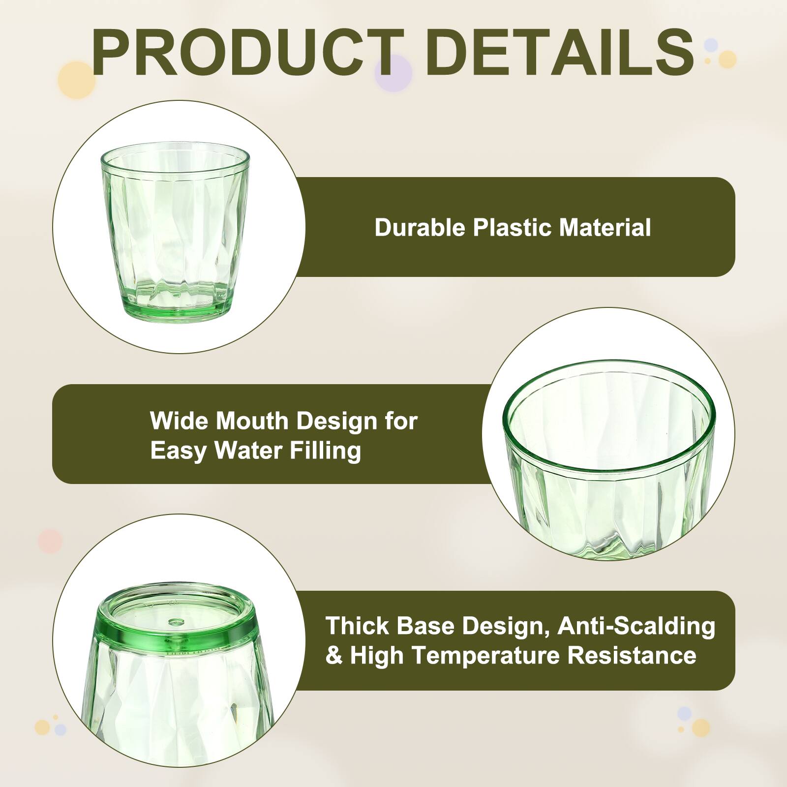 PRODUCT DETAILS

- Durable Plastic Material
- Wide Mouth Design for Easy Water Filling
- Thick Base Design, Anti-Scalding & High Temperature Resistance