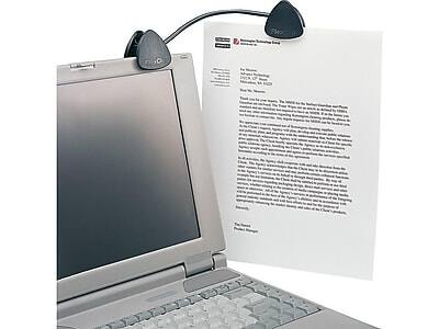 Alt View 4. Kensington - Kensington FlexClip Plastic Document Holder Mount with Clip, Black (K62081BF) - Black.