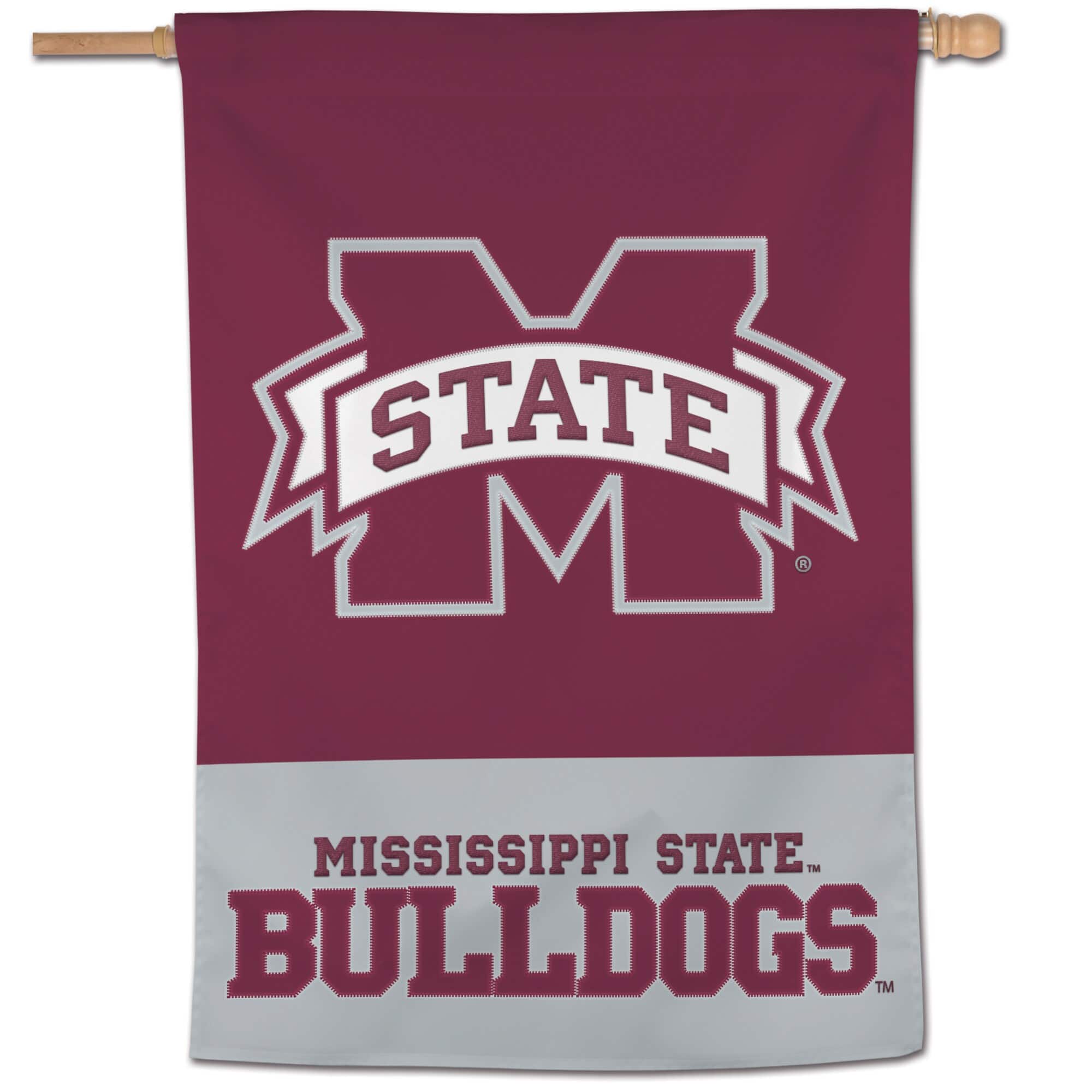 Photos - Other Decoration Banner WinCraft - Mississippi State Bulldogs 28" x 40" Applique Vertical  - Multicolor 202227399 
