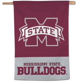 WinCraft - Mississippi State Bulldogs 28" x 40" Applique Vertical Banner - Multicolor