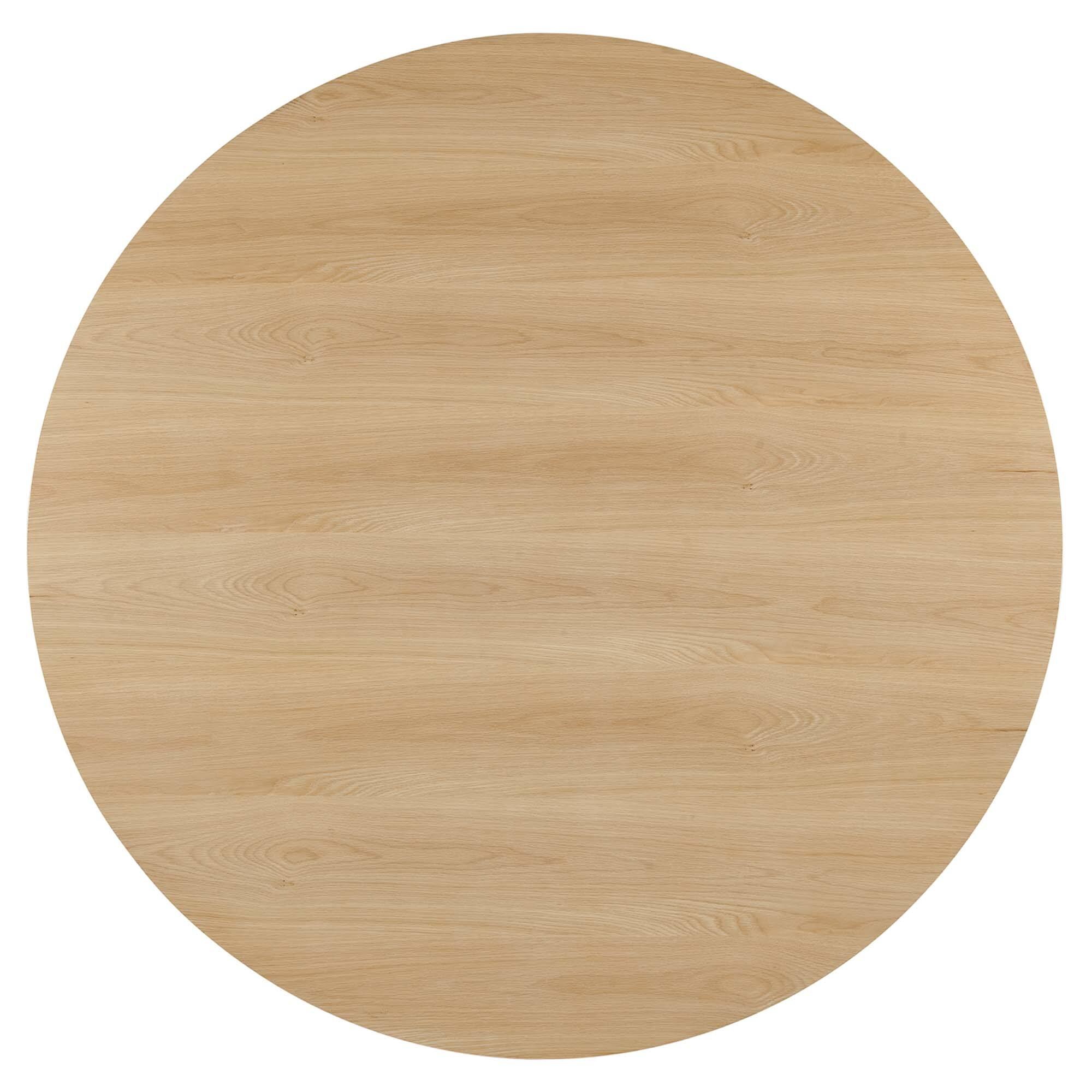 Back. Modway - Gratify 60" Round Dining Table - Brown.