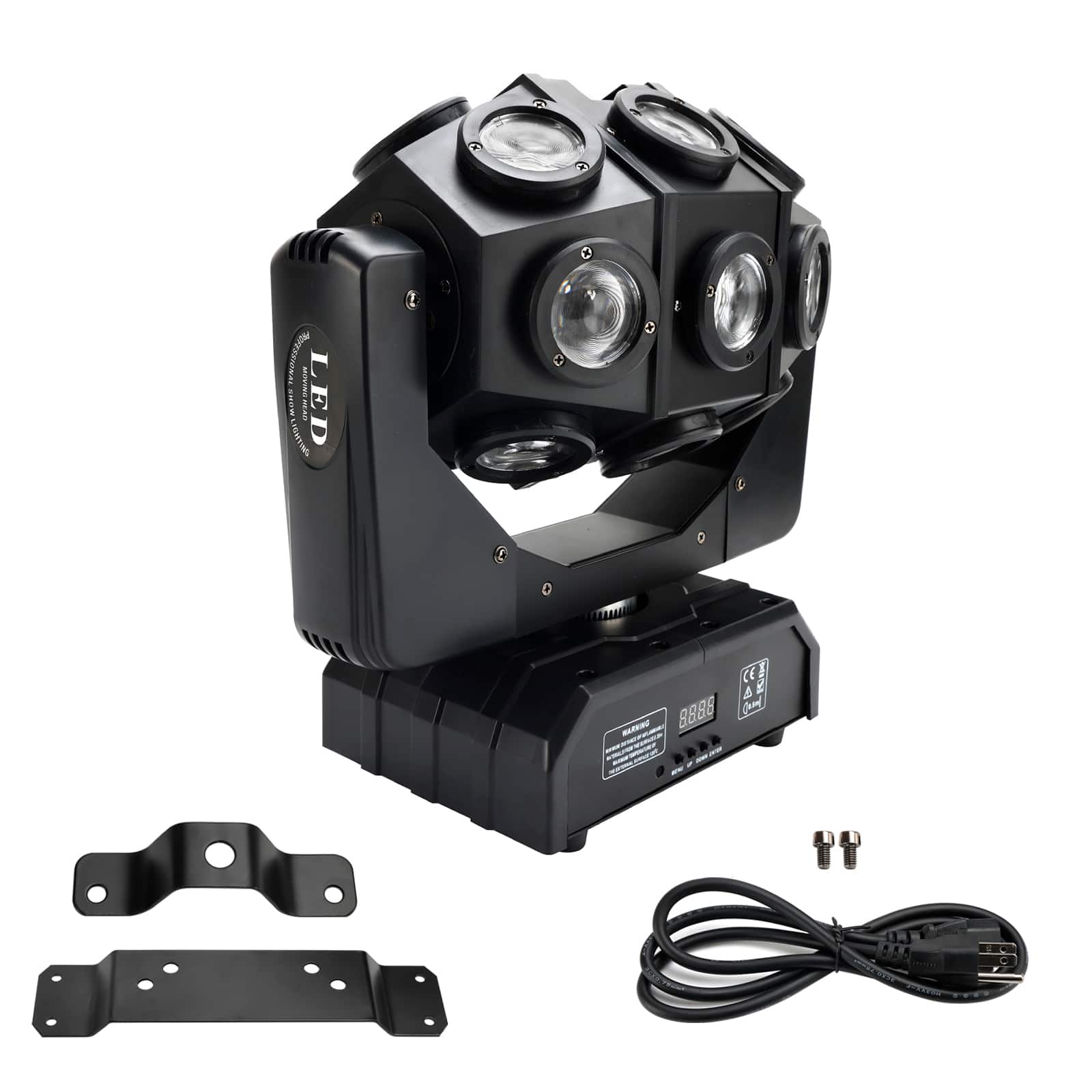 Topteng - 180W RGBW Moving Head Stage Light - 18x10W LED Beam, DMX512/Sound/Auto Control, 540° Pan, for DJ Disco Party Club