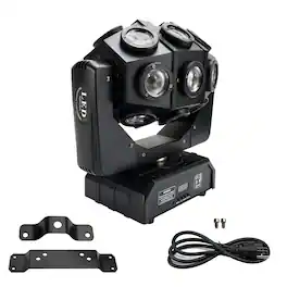 Topteng - 180W RGBW Moving Head Stage Light - 18x10W LED Beam, DMX512/Sound/Auto Control, 540° Pan, for DJ Disco Party Club
