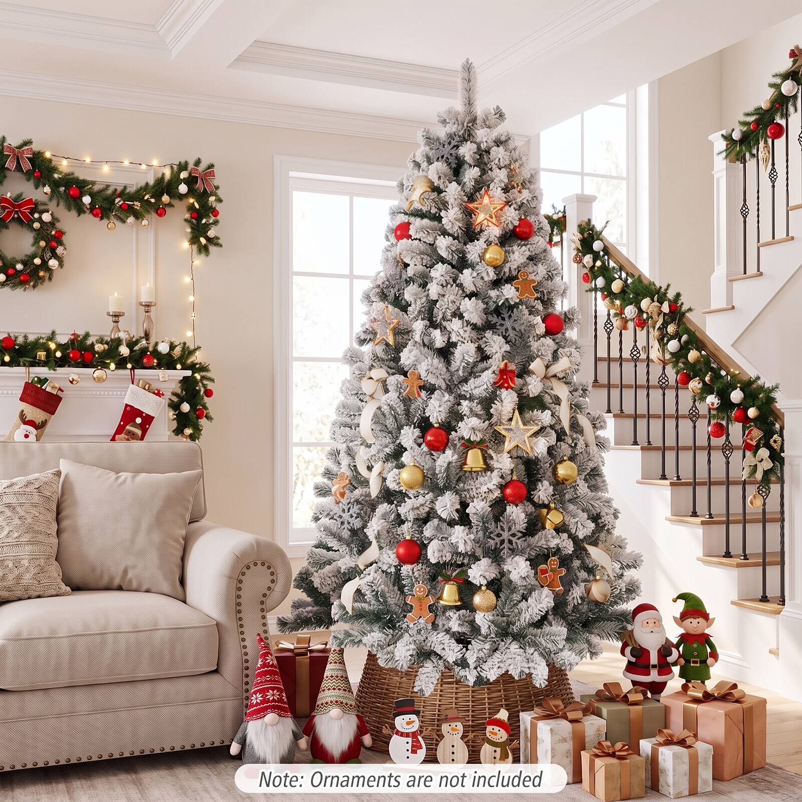 Note: Ornaments are not included