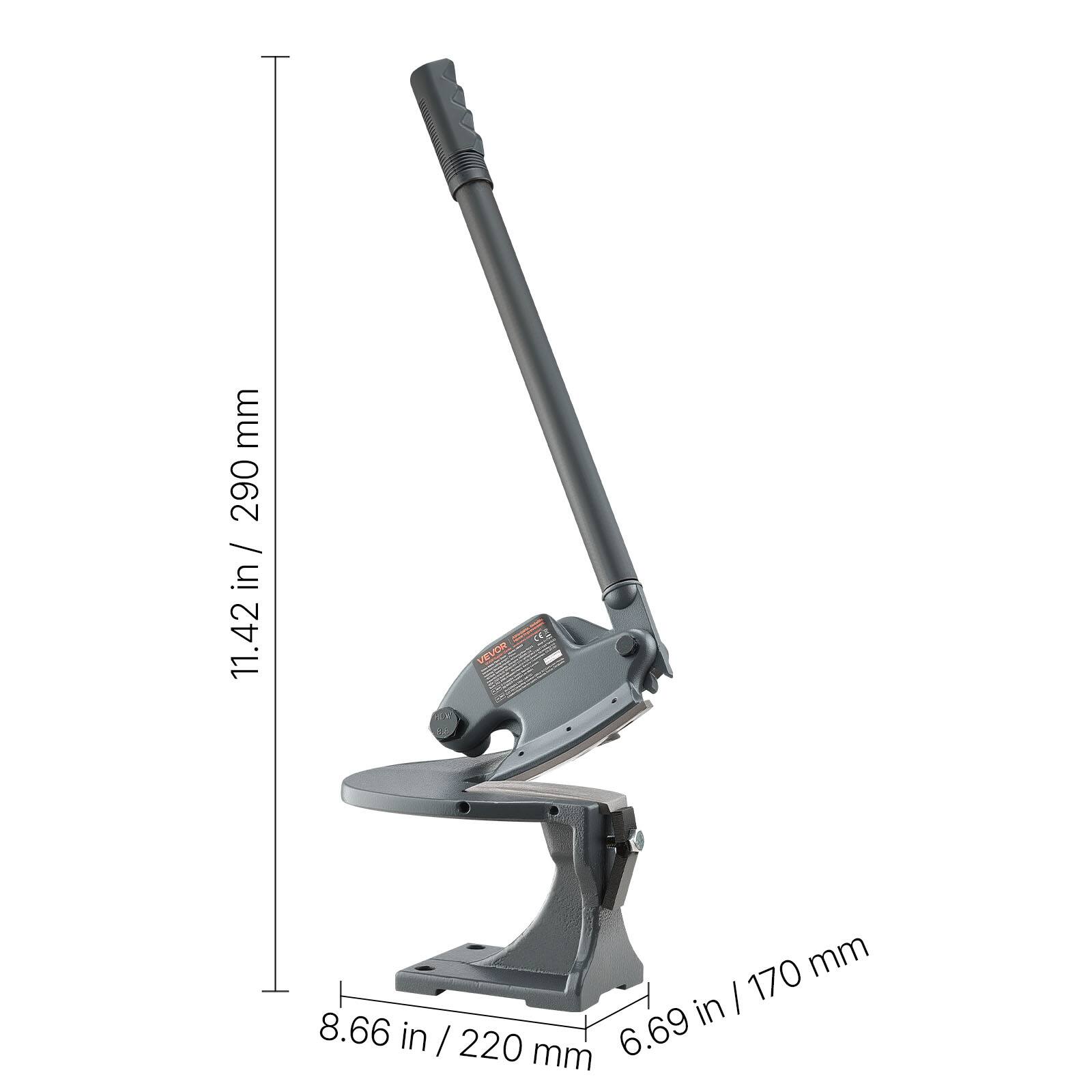 - Height: 11.42 in / 290 mm
- Width: 8.66 in / 220 mm
- Depth: 6.69 in / 170 mm