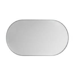 Elegant Decor - Metal Frame Oval Mirror 30x60 Inch - Silver