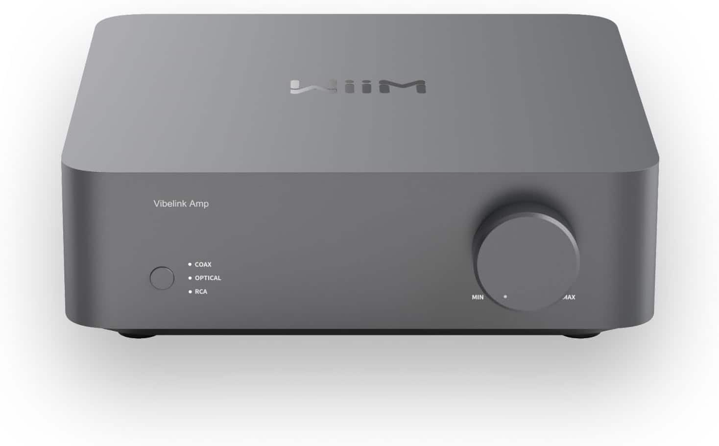 Vibelink Amp 100W Power Amplifier with ESS 9039Q2M DAC, Compatible with WiiM Streamers, Space Gray