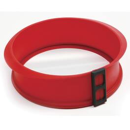 Norpro - Silicone and Glass 9-Inch Springform Pan - Red