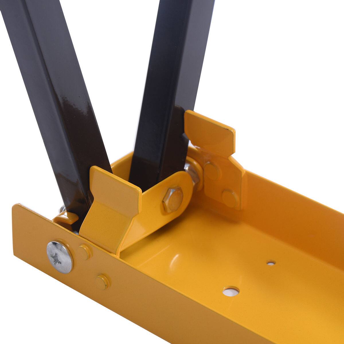 Alt View 9. Gymax - Gymax 2 Pack Heavy Duty Saw Horse Steel Folding Legs Portable - Black, Yellow.